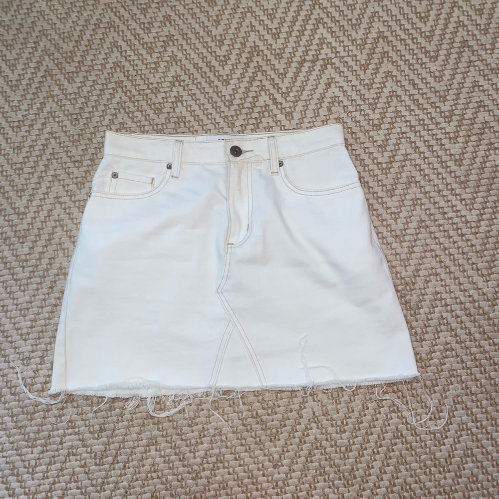pistols white mini skirt, ONLY WORN ONCE